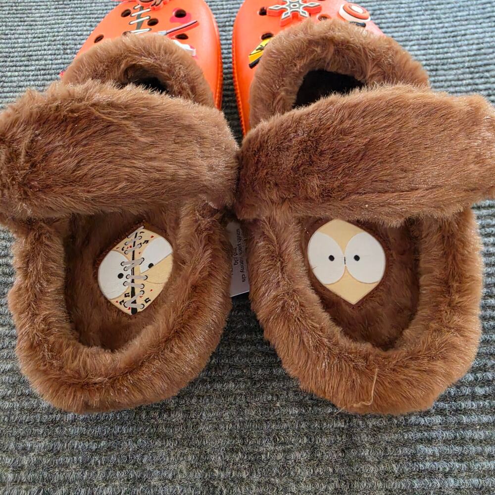 CROCS South Park Kenny Classic Lined Clog Men's Size 11 Orange Brown - Picture 8 of 13